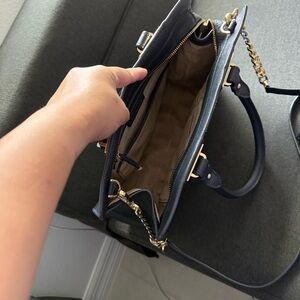 Elegant Navy Blue Handbag